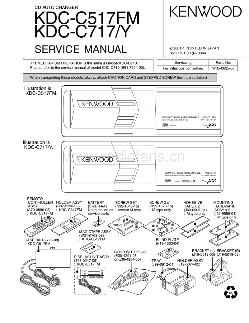 Kenwood-KDCC-517-FM-Service-Manual电路原理图.pdf_第1页