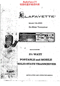 Lafayette-HA-650-Service-Manual电路原理图.pdf