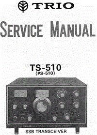 Kenwood-TS-510-Service-Manual电路原理图.pdf