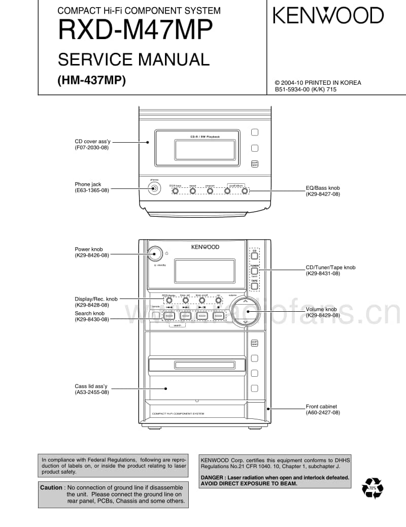 Kenwood-RXDM-47-MP-Service-Manual电路原理图.pdf_第1页