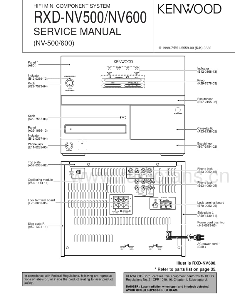 Kenwood-RXDNV-500-Service-Manual电路原理图.pdf_第1页