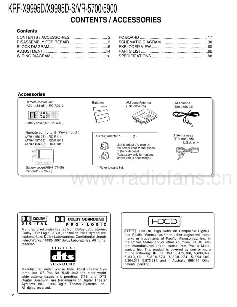 Kenwood-KRFX-9995-Service-Manual电路原理图.pdf_第2页