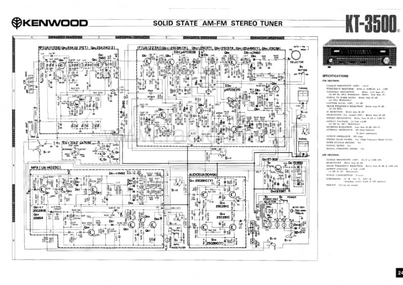 Kenwood-KT-3500-Schematic电路原理图.pdf_第1页