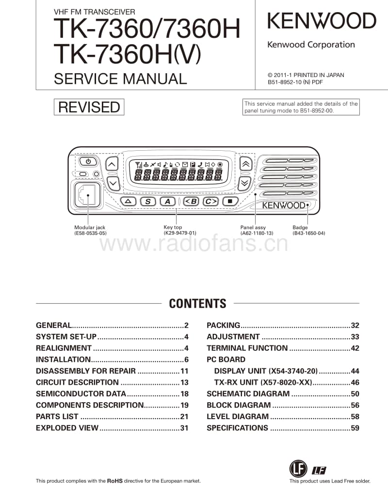 Kenwood-TK-7360-H-Service-Manual电路原理图.pdf_第1页