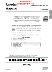 Marantz-DR-4050-Service-Manual电路原理图.pdf