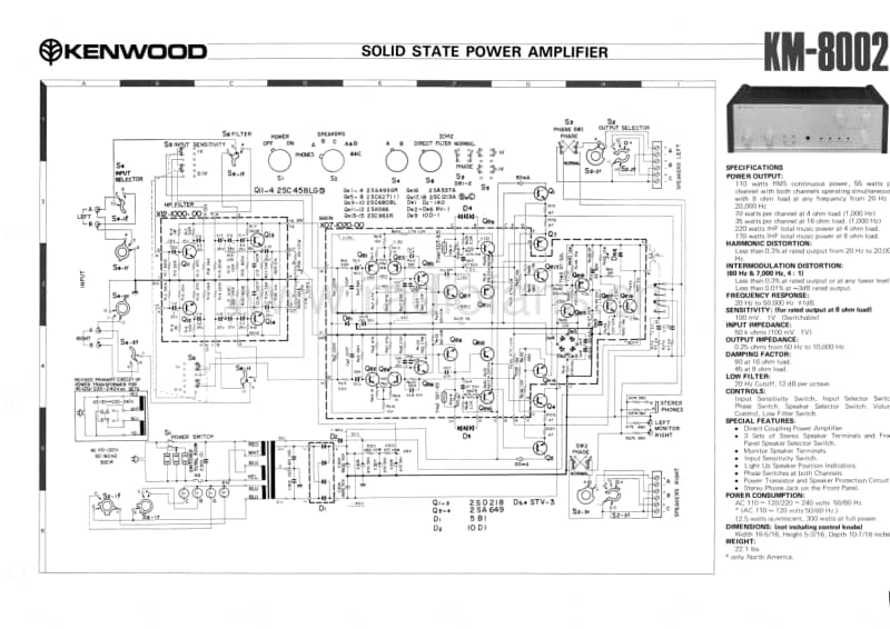 Kenwood-KM-8002-Schematic电路原理图.pdf_第1页