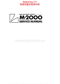 Luxman-M-2000-Service-Manual电路原理图.pdf