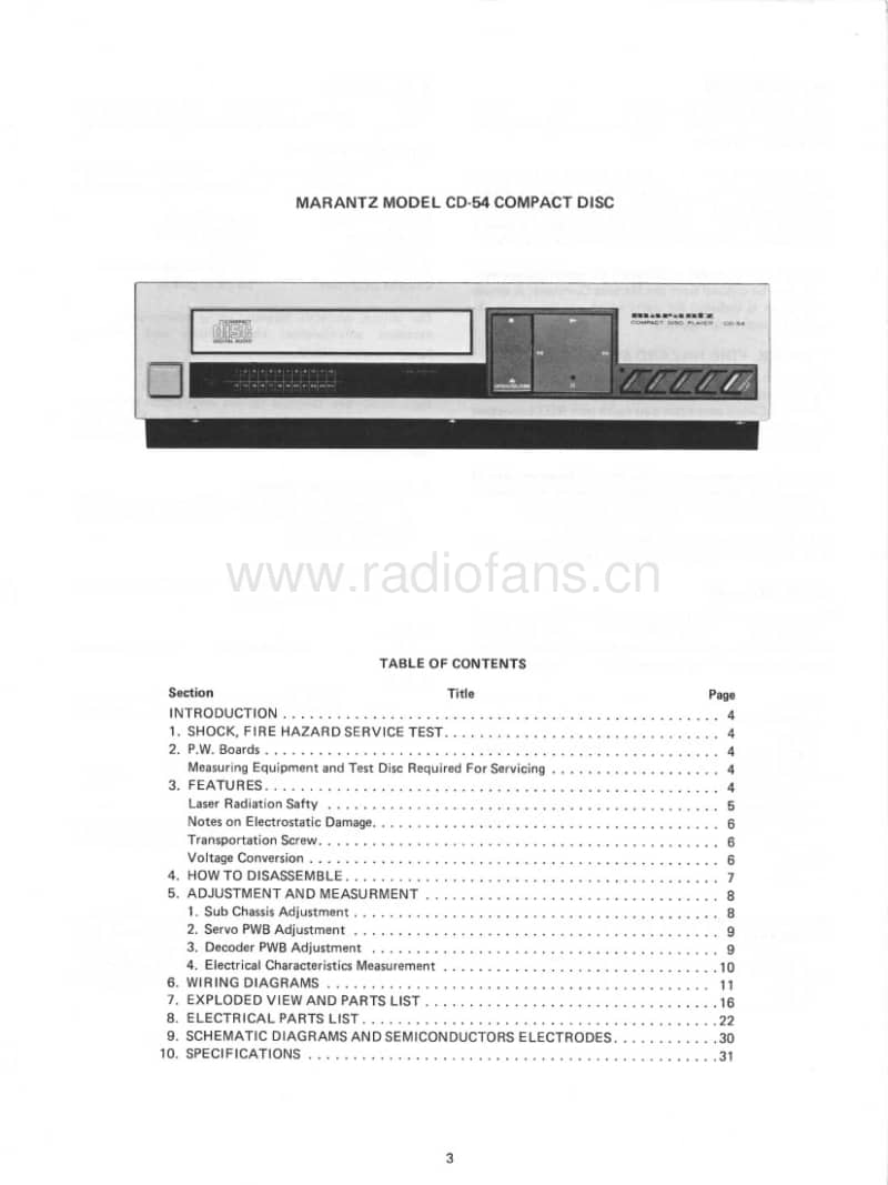 Marantz-CD-54-Service-Manual电路原理图.pdf_第3页