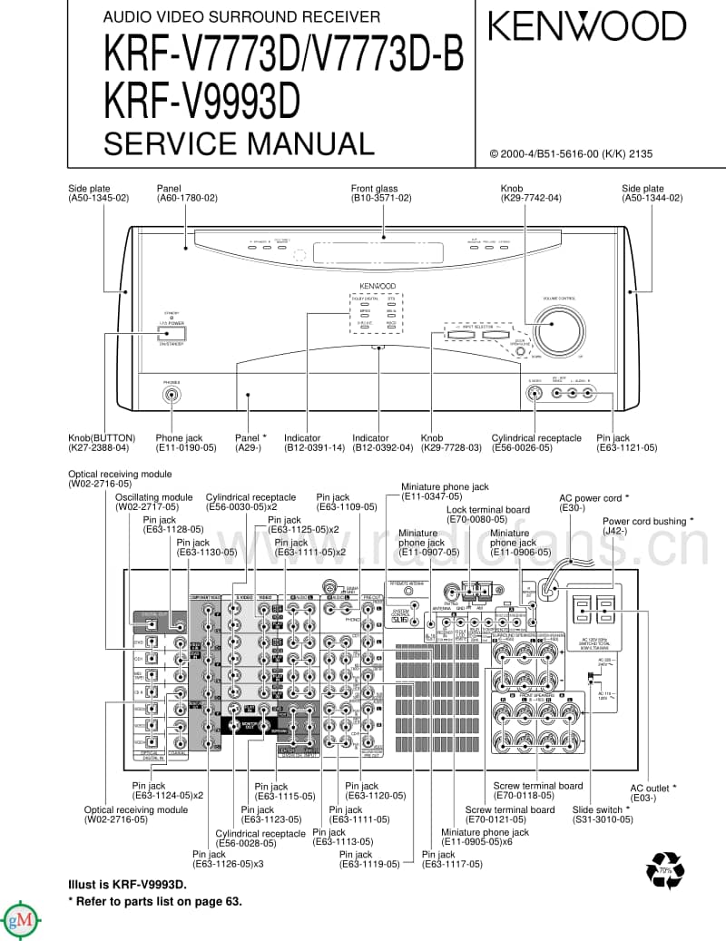 Kenwood-KRFV-9993-Service-Manual电路原理图.pdf_第1页