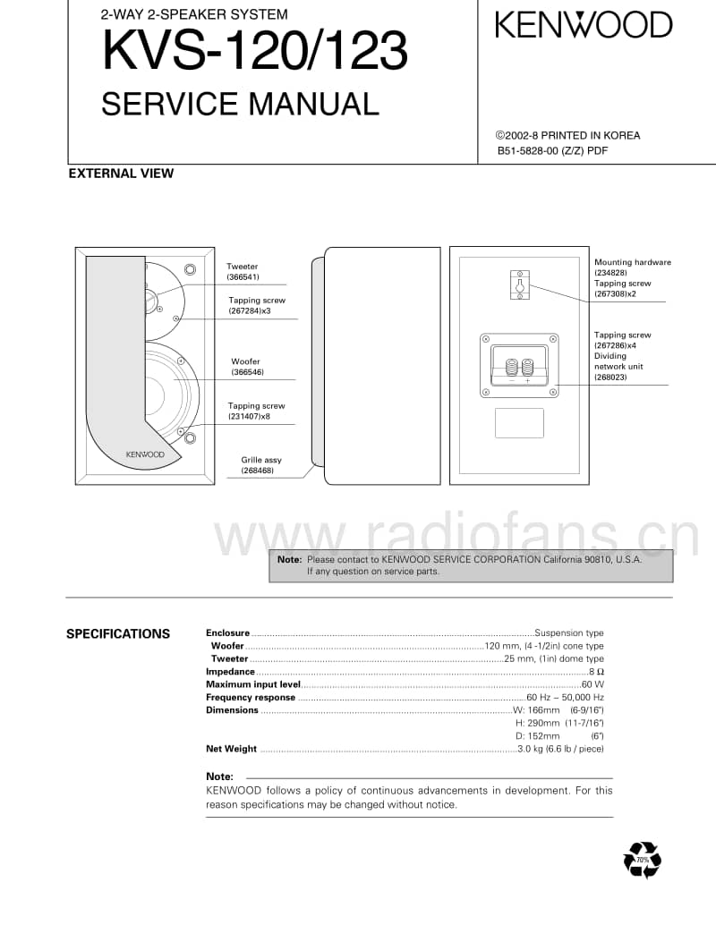 Kenwood-KVS-120-Service-Manual电路原理图.pdf_第1页