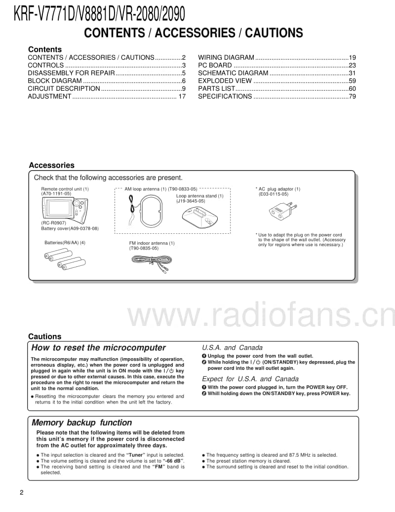 Kenwood-KRFV-8881-D-Service-Manual电路原理图.pdf_第2页