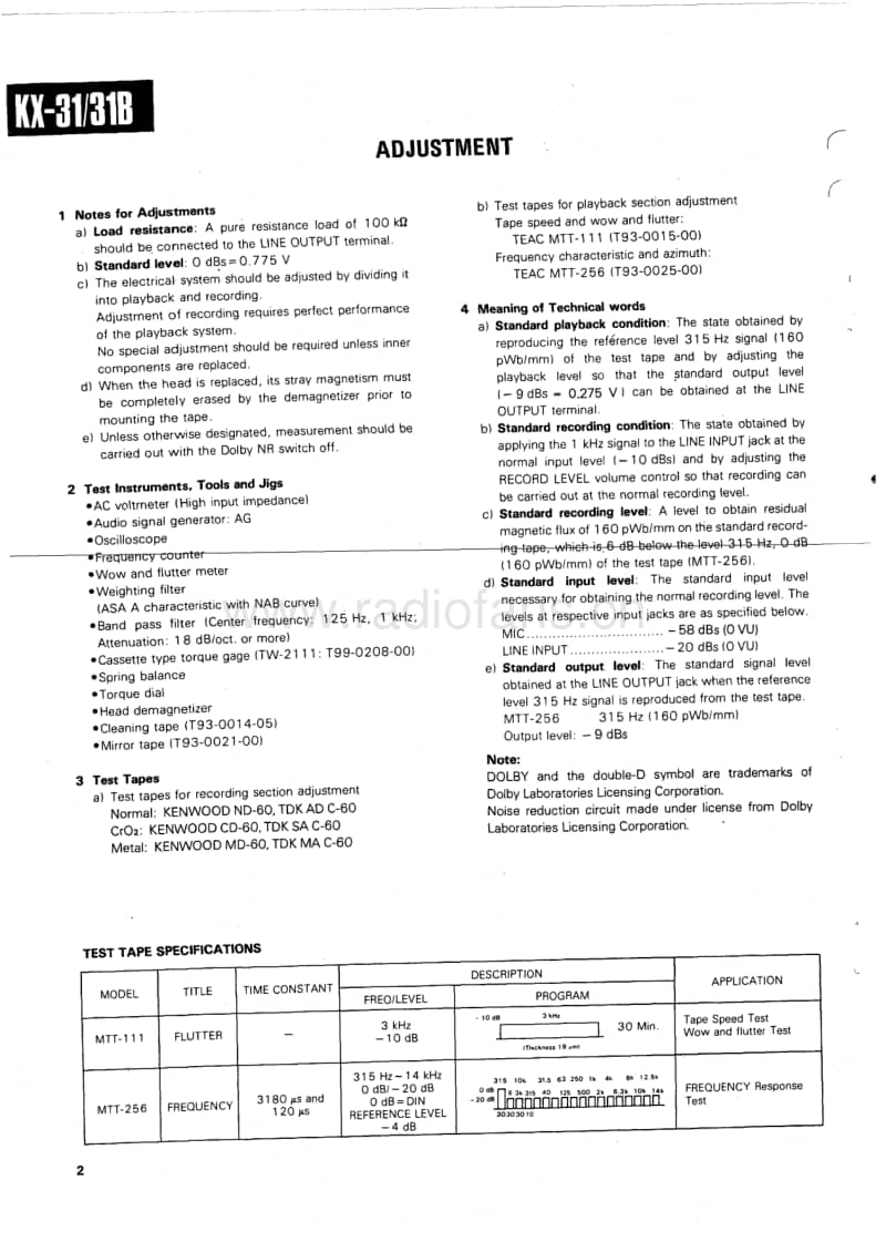 Kenwood-KX-31-B-Service-Manual电路原理图.pdf_第2页