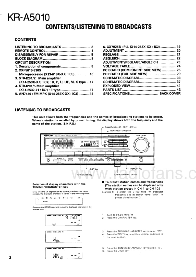 Kenwood-KRA-5010-Service-Manual电路原理图.pdf_第2页