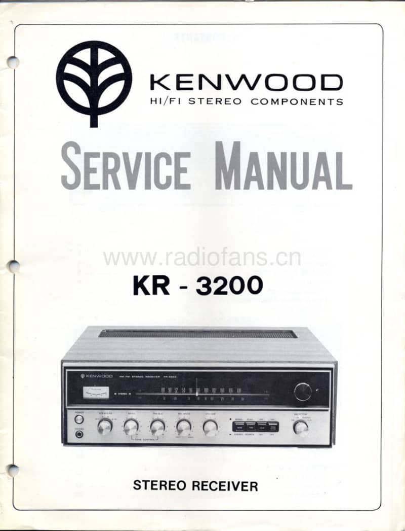 Kenwood-KR-3200-Service-Manual电路原理图.pdf_第1页