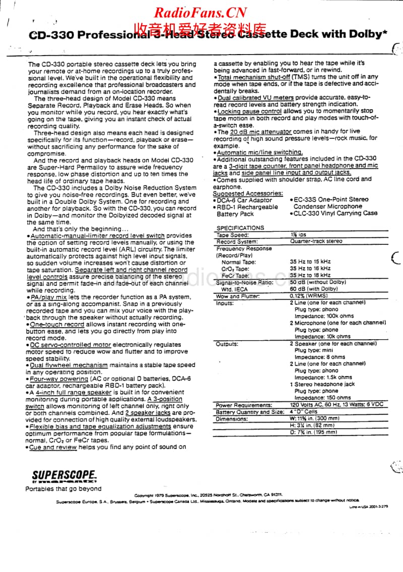 Marantz-CD-330-Service-Manual电路原理图.pdf_第2页