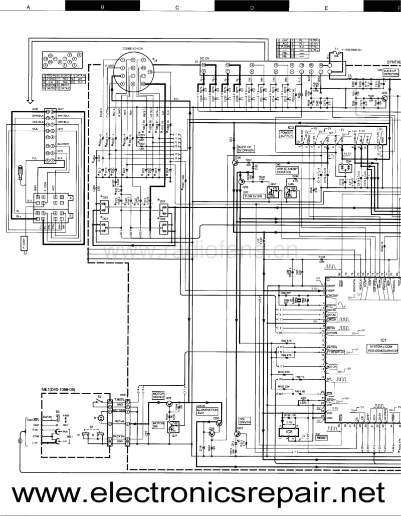 Kenwood-KRC-10-Schematic电路原理图.pdf_第1页