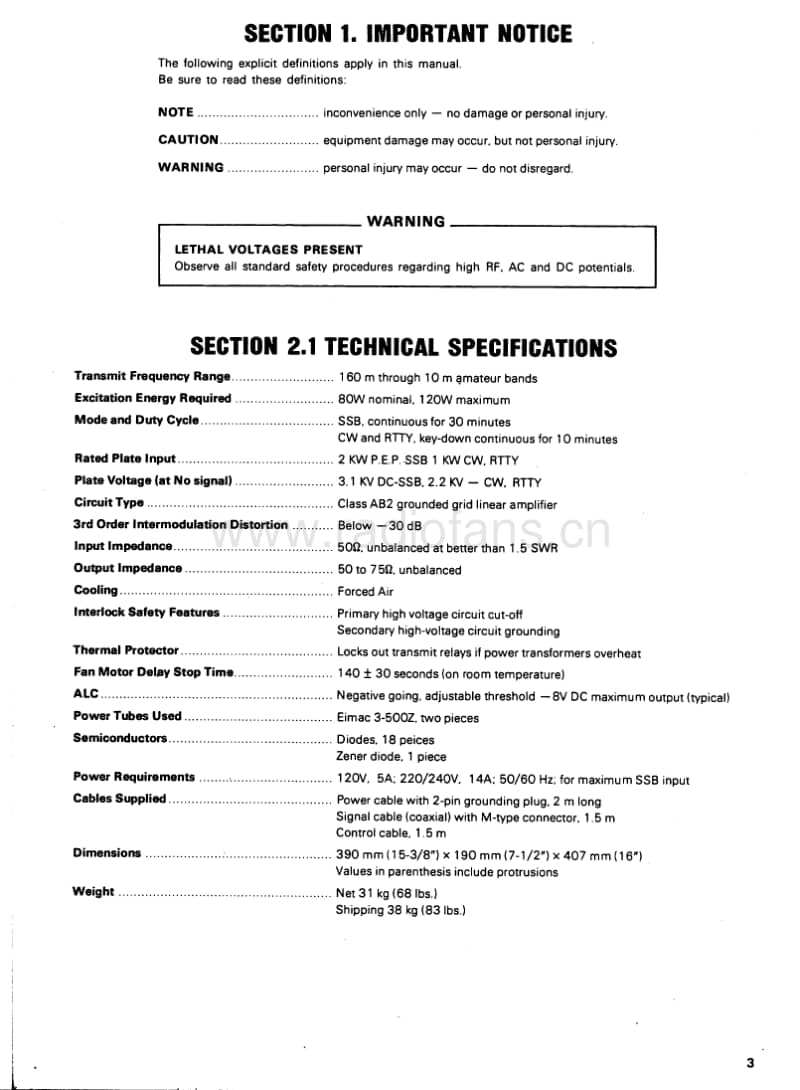 Kenwood-TL-922-Service-Manual电路原理图.pdf_第3页