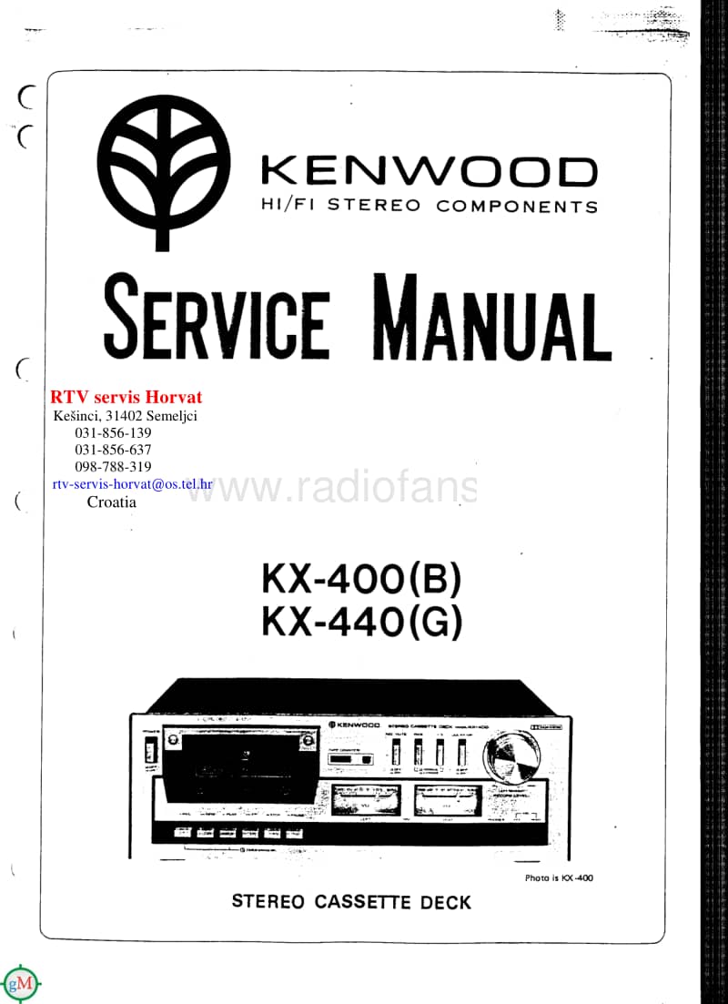 Kenwood-KX-440-Service-Manual电路原理图.pdf_第1页