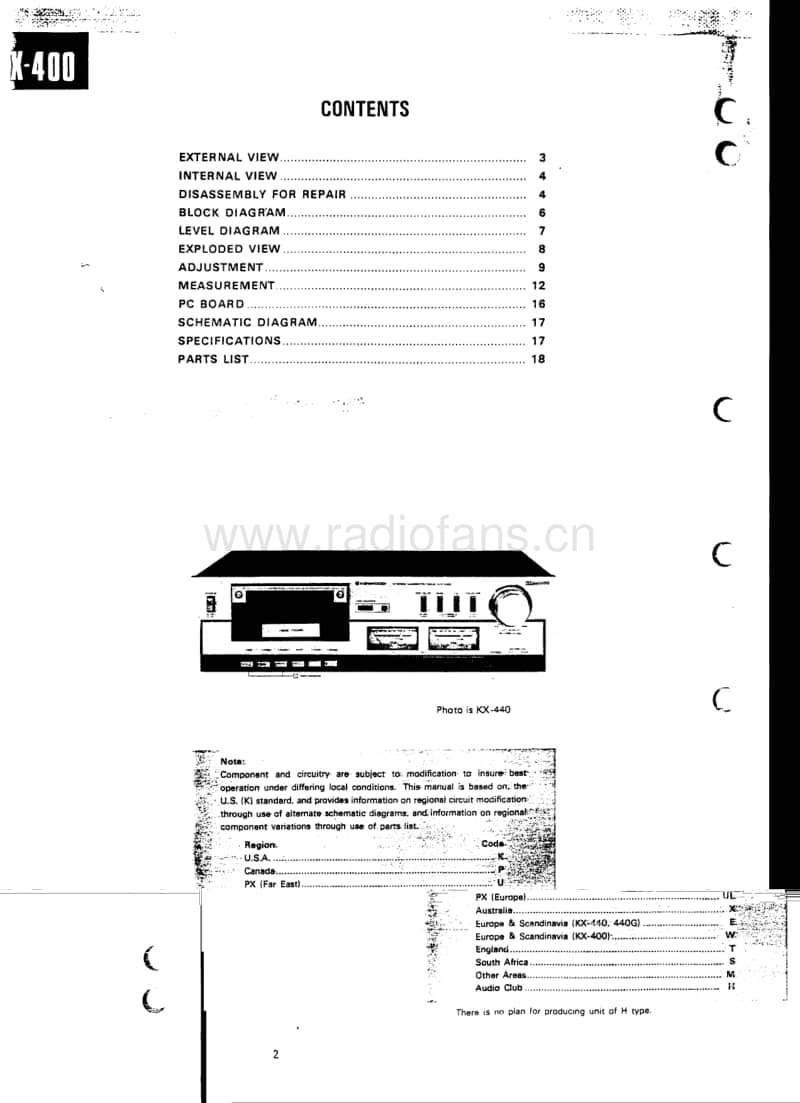 Kenwood-KX-440-Service-Manual电路原理图.pdf_第2页