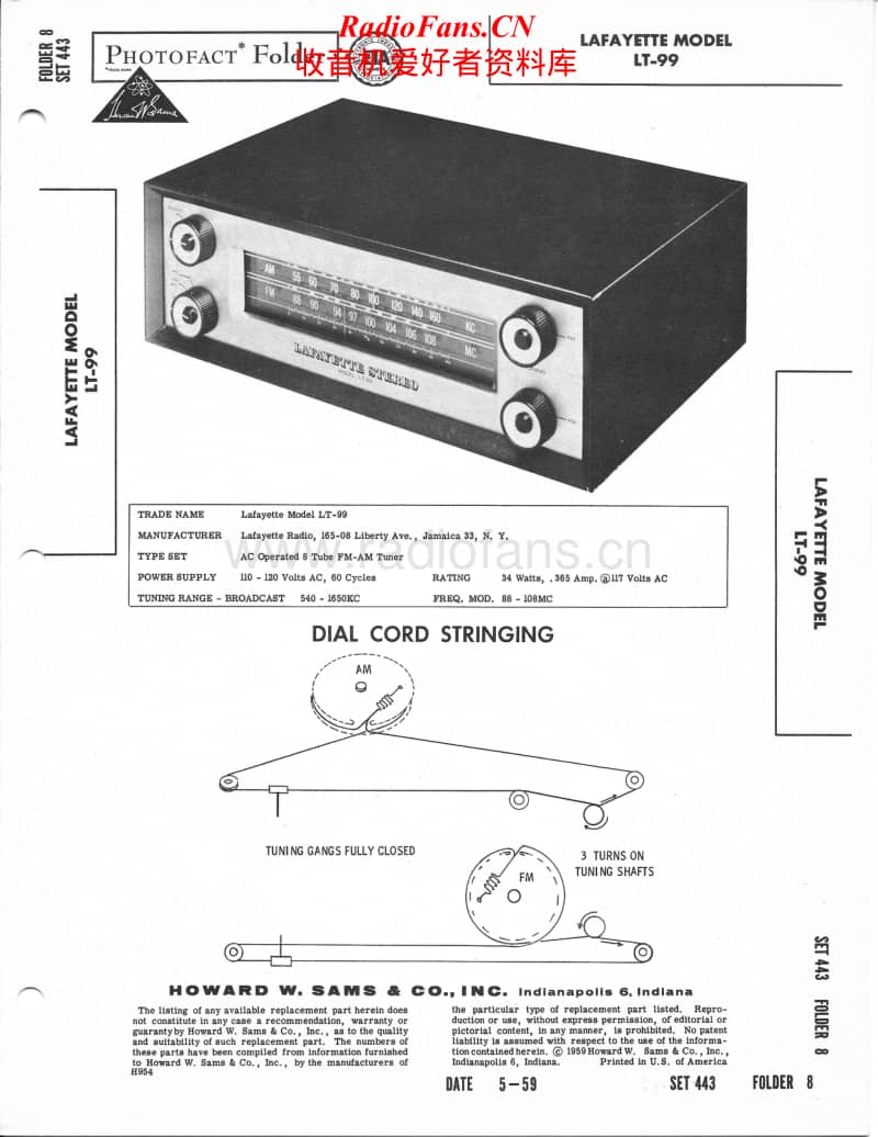 Lafayette-LT-99-Service-Manual电路原理图.pdf_第1页