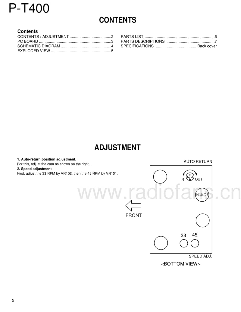 Kenwood-PT-400-Service-Manual电路原理图.pdf_第2页