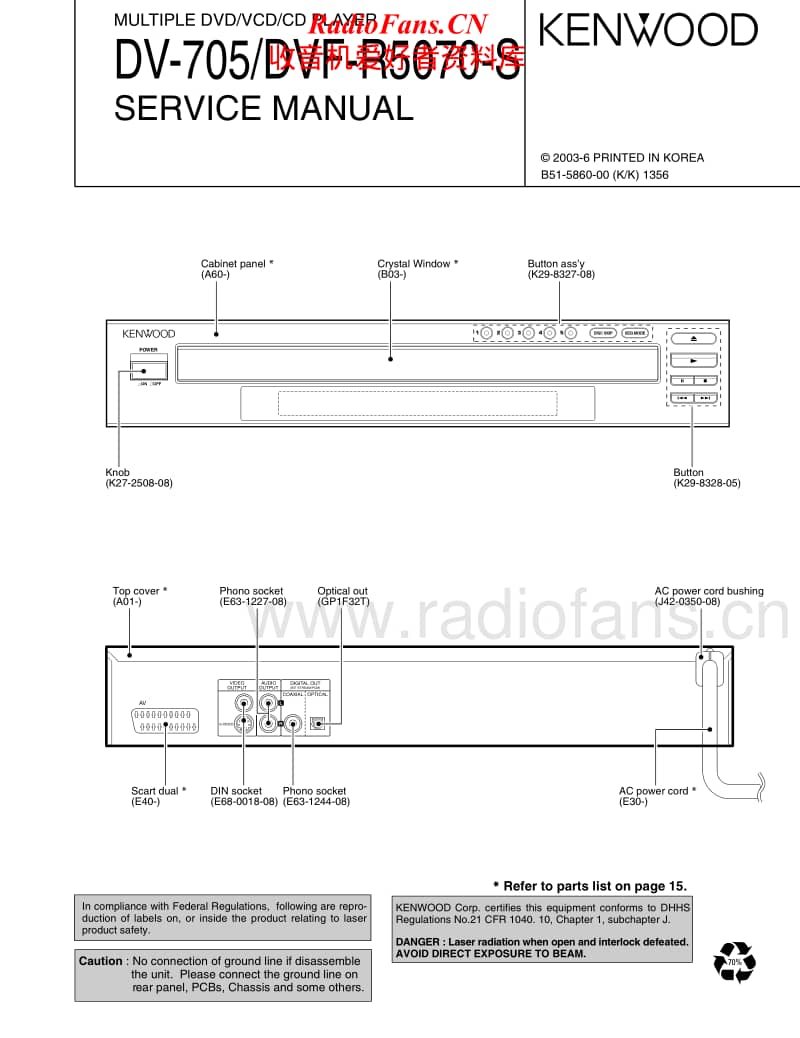 Kenwood-DVFR-5070-S-Service-Manual电路原理图.pdf_第1页