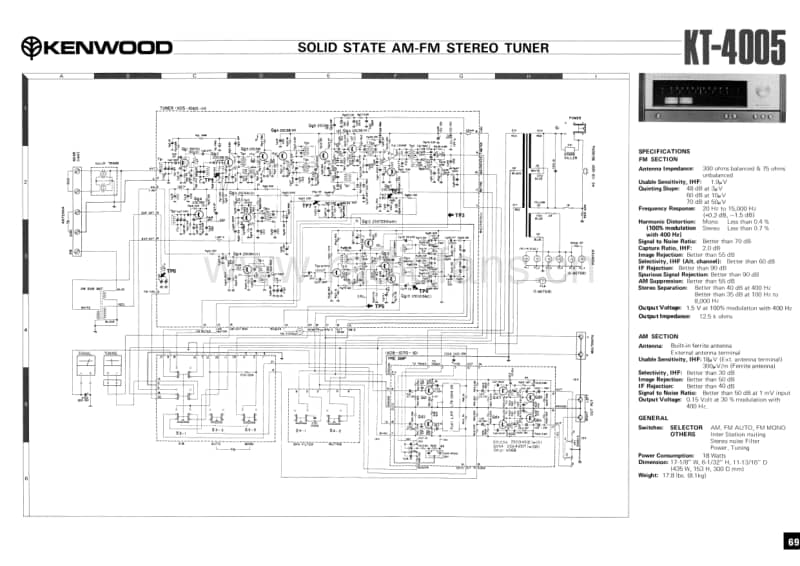 Kenwood-KT-4005-Schematic电路原理图.pdf_第1页