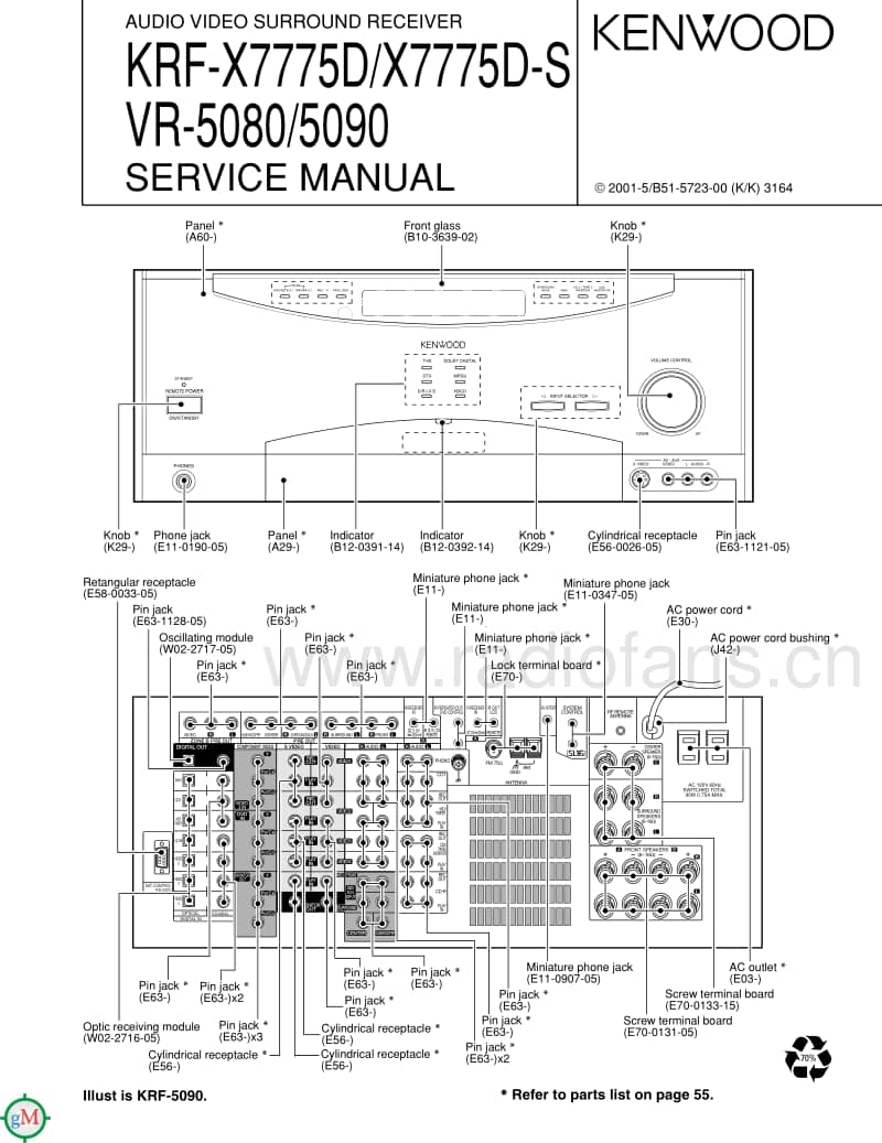 Kenwood-VR-5090-Service-Manual电路原理图.pdf_第1页