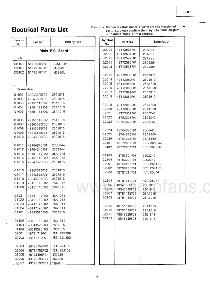 Luxman-LE-109-Service-Manual电路原理图.pdf_第3页