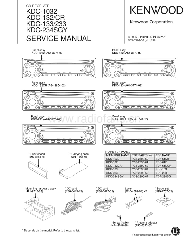 Kenwood-KDC-1032-Service-Manual电路原理图.pdf_第1页