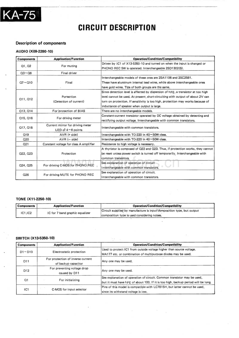 Kenwood-KA-75-Service-Manual电路原理图.pdf_第3页