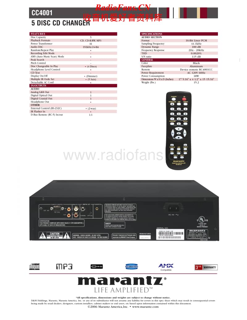 Marantz-CC-4001-Brochure电路原理图.pdf_第2页