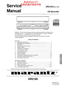 Marantz-DR-2100-Servive-Manual电路原理图.pdf