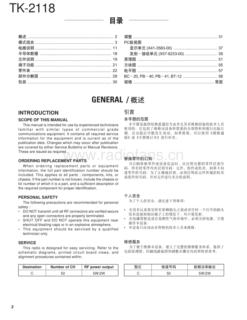 Kenwood-TK-2118-Service-Manual电路原理图.pdf_第2页