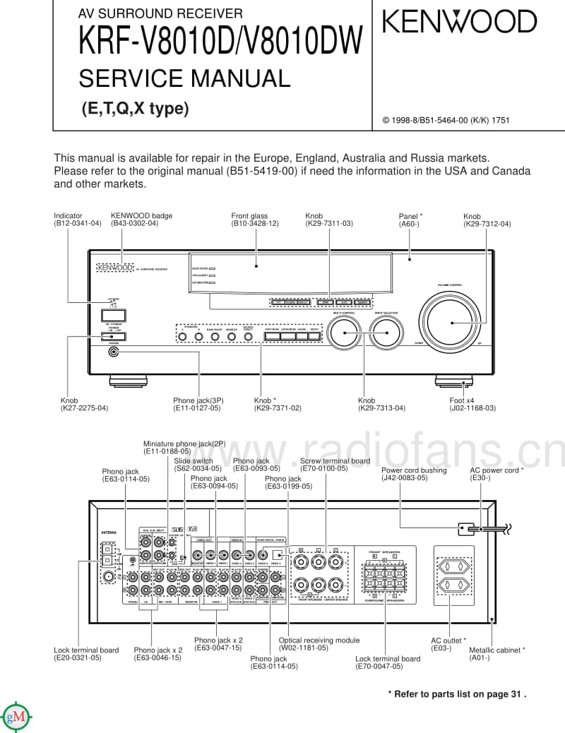 Kenwood-KRFV-8010-DW-Service-Manual电路原理图.pdf_第1页