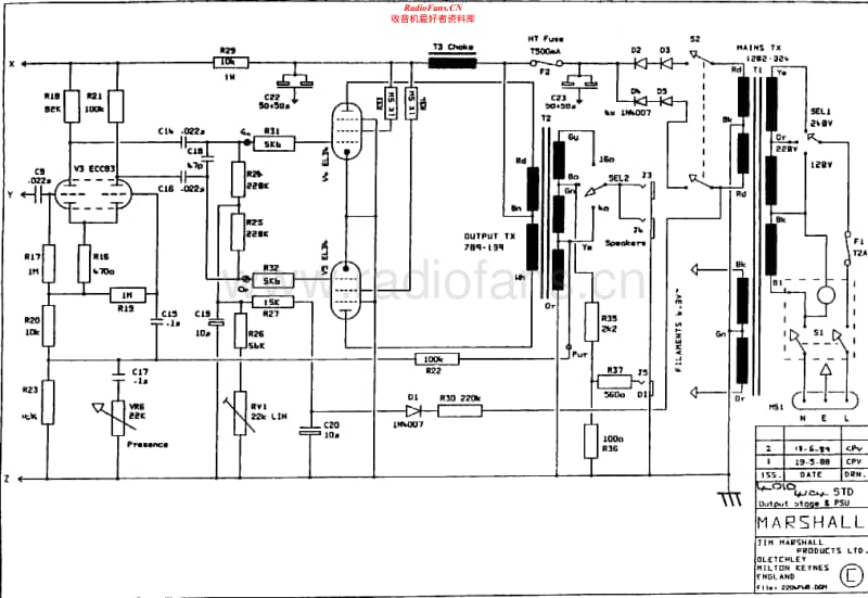 Marshall-4010-Schematic-1电路原理图.pdf_第1页