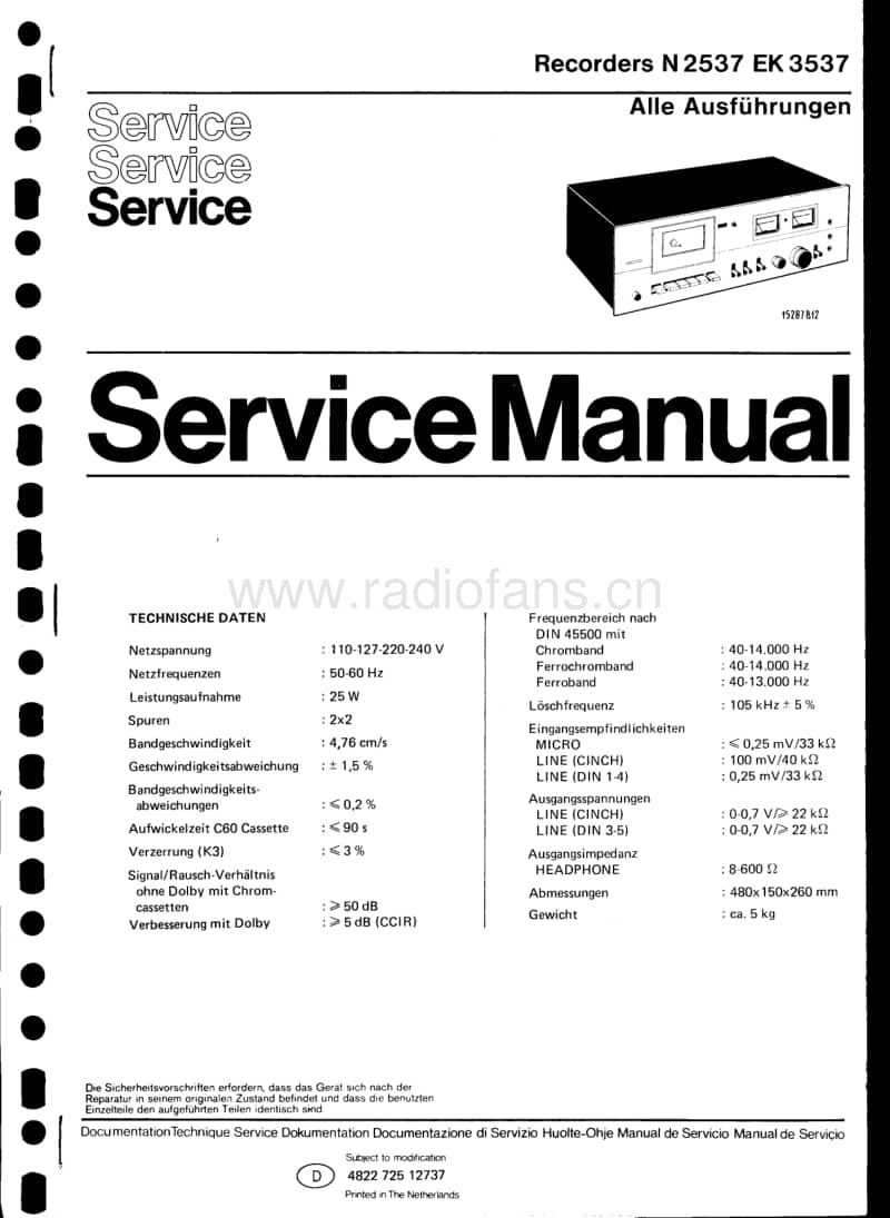 Philips-N-2537-Service-Manual电路原理图.pdf_第1页