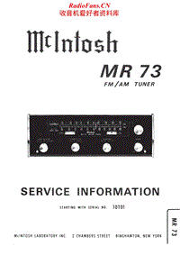 McIntosh-MR-73-Service-Manual电路原理图.pdf
