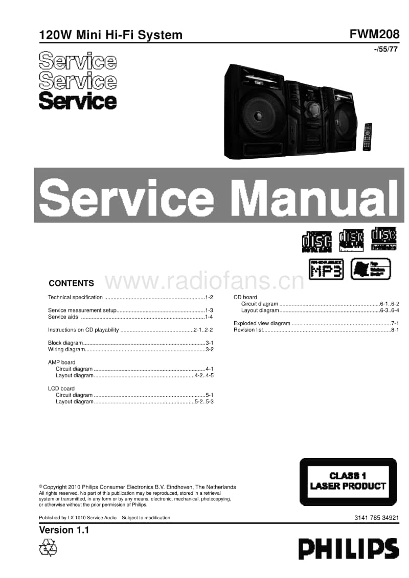 Philips-FWM-208-Service-Manual电路原理图.pdf_第1页