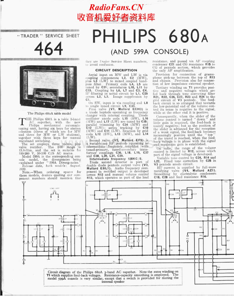 Philips-680-A-Service-Manual电路原理图.pdf_第1页