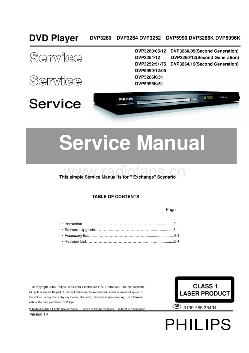 Philips-DVP-3266-K-Service-Manual电路原理图.pdf_第1页