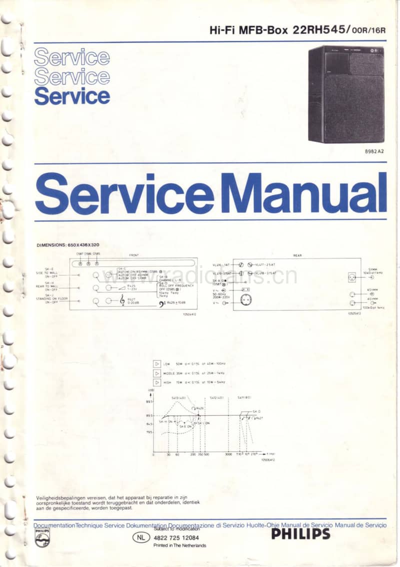 Philips-RH-545-Service-Manual-2电路原理图.pdf_第1页