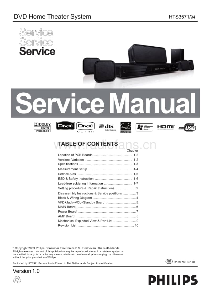 Philips-HTS-3571-Service-Manual电路原理图.pdf_第1页