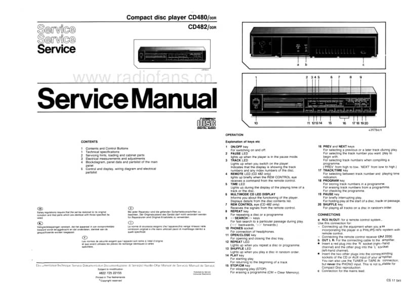 Philips-CD-480-Service-Manual电路原理图.pdf_第1页