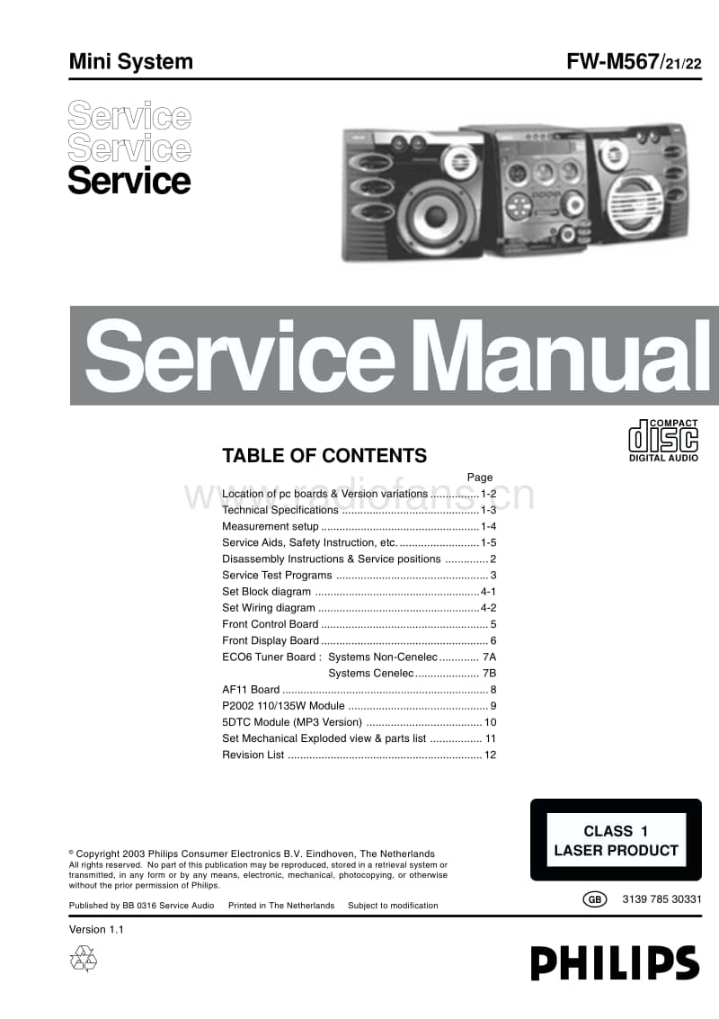 Philips-FWM-567-Service-Manual电路原理图.pdf_第1页