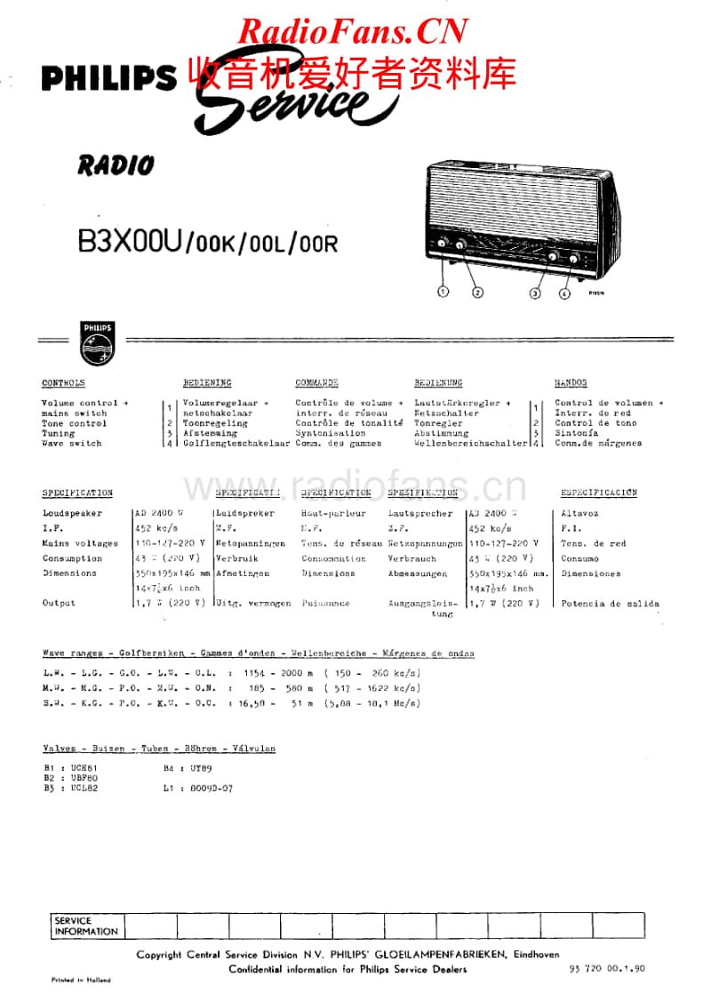 Philips-B-3-X-00-U-Service-Manual电路原理图.pdf_第1页