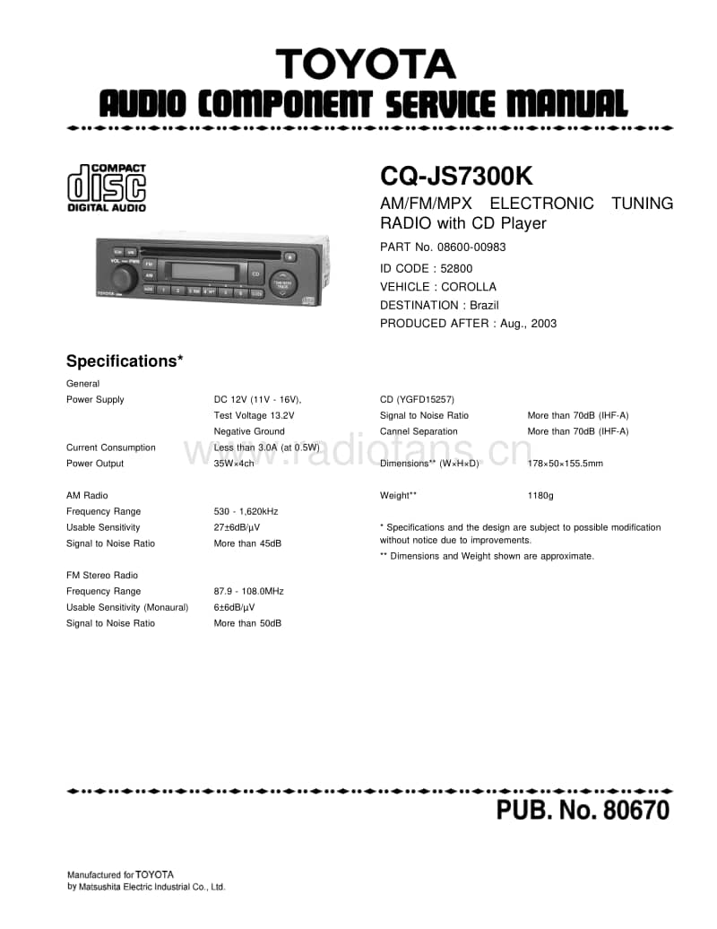 Philips-CQJS-7300-K-Service-Manual电路原理图.pdf_第1页