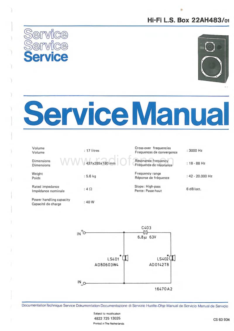 Philips-22-AH-483-Service-Manual电路原理图.pdf_第3页