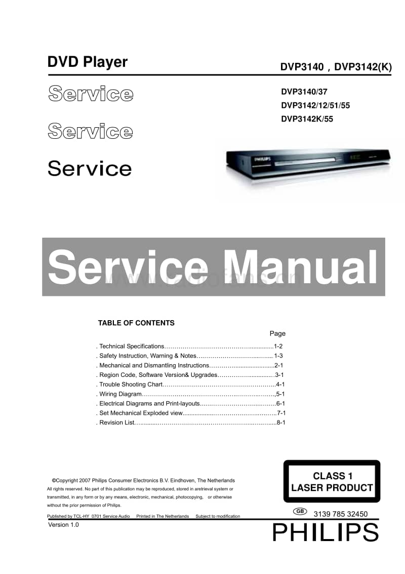 Philips-DVP-3142-K-Service-Manual电路原理图.pdf_第1页