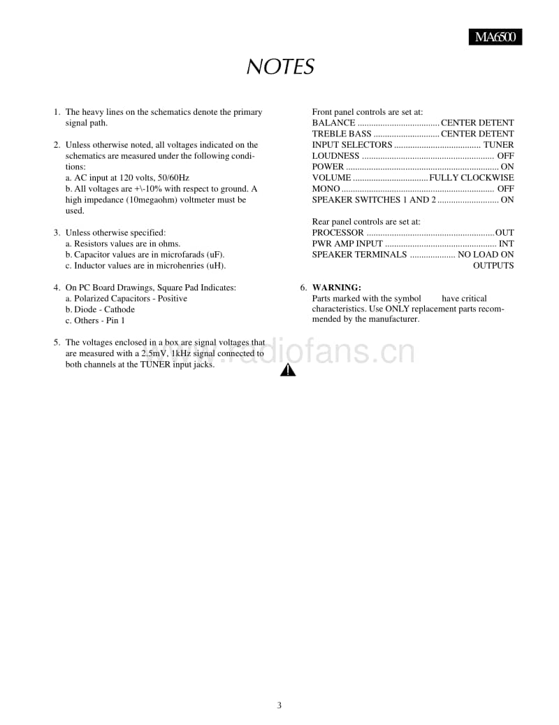 McIntosh-MA-6500-Service-Manual电路原理图.pdf_第3页
